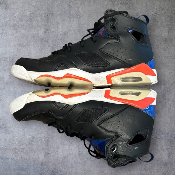 Jordan Kids Black and Blue Sneakers - Picture 1 of 7